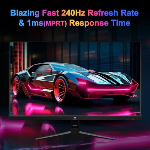 Z-Edge 34 inch WQHD 1440P Curved Gaming Monitor, 240Hz Computer Monitor | AG34P 1500R Frameless 21:9 Curved Screen, Height Adjustable, Office & Gaming, 1ms, Dual DP & HDMI, Metal Stand