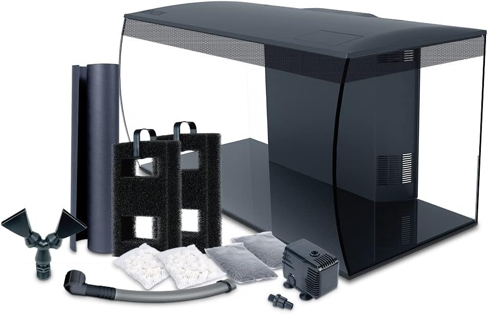 Fluval Flex 32.5 Marine Salt Water Aquarium Kit - Fish Tank for Fish, Coral & More - Comes with LED Lights