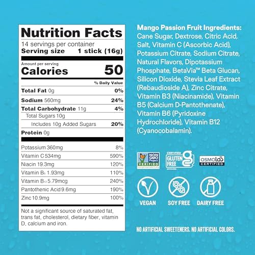 Liquid I.V. Hydration + Immune Electrolytes, Tangerine, 14 Count