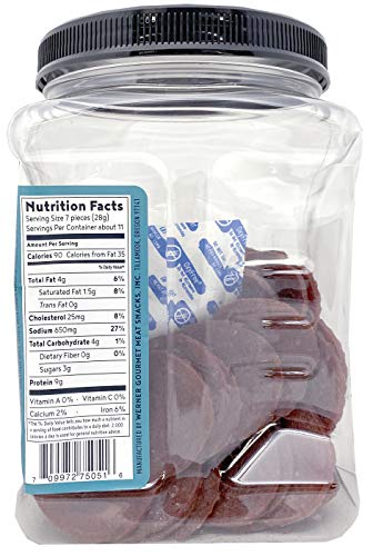 Werner Jerky Medallions Circle Jerky Slices in Original – Bulk Beef Jerky 11.8 Ounces, Made in the USA