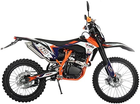 X-PRO Titan DLX 250cc Gas Dirt Bike Pit Bike Adult Bike,Big 21"/18" Wheels, Zongshen Engine! (Green)