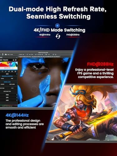 UPERFECT 18.5" 120Hz Portable Monitor, 125% sRGB Large Gaming Monitor