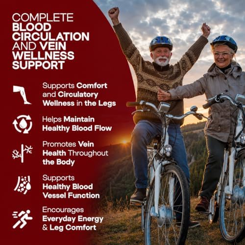HerbaMe Blood Flow Care Blood Circulation & Leg Vein Support, 120 Capsules