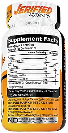 1 Month 100% Pure Pumpkin Seed Oil