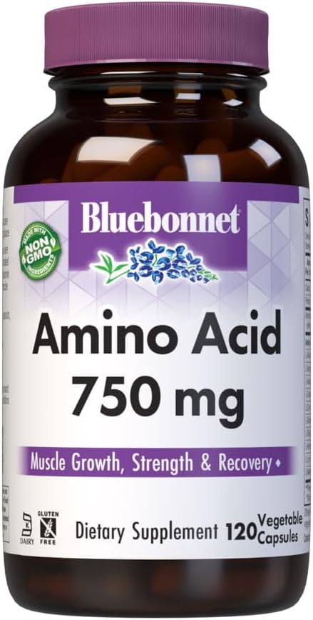 Amino Acid 750 mg 120 veg Capsules | Non-GMO, Gluten-Free