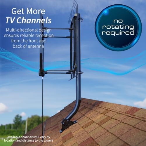 Antennas Direct ClearStream 5 Hi-VHF Outdoor TV Antenna, Multi-Directional, 65+ Mile Range, 4K 8K UHD