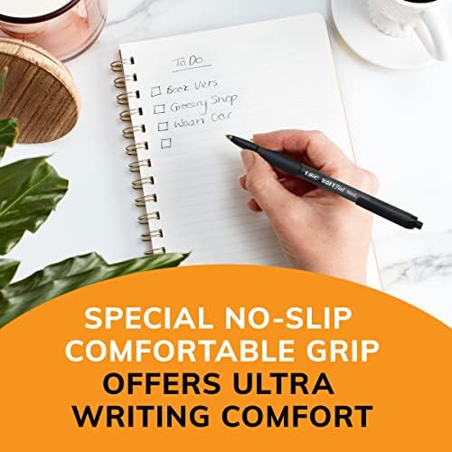 BIC Soft Feel Retractable Ballpoint Pen, 1.0 mm Medium Point, 36-Count | No-Slip Grip for Comfortable Writing | Smooth Ink Flow for Effortless Writing | Ideal for Students, Teachers, And Classrooms