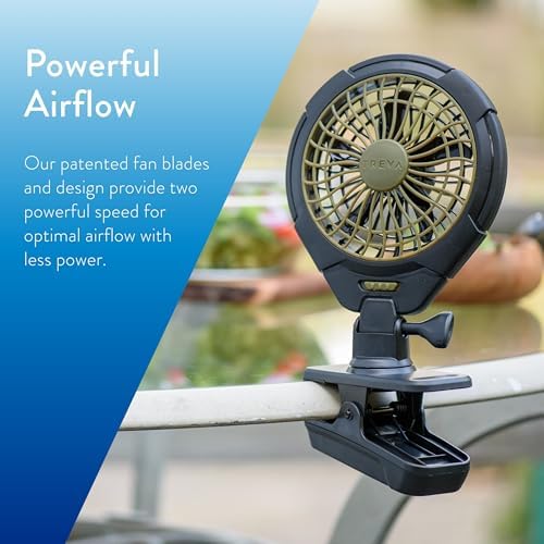 Treva 5 in Battery Powered Clip Fan with Clamp | Yes