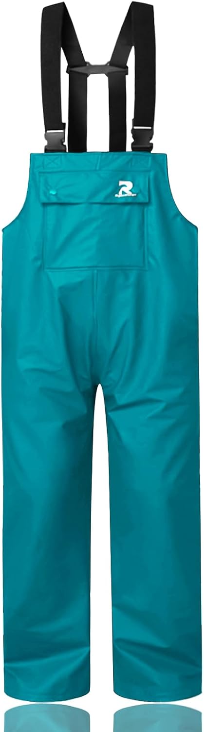 RainRider Rain Pants for Men Women Waterproof Rain Gear Bib Overalls Trousers for Fishing Hunting