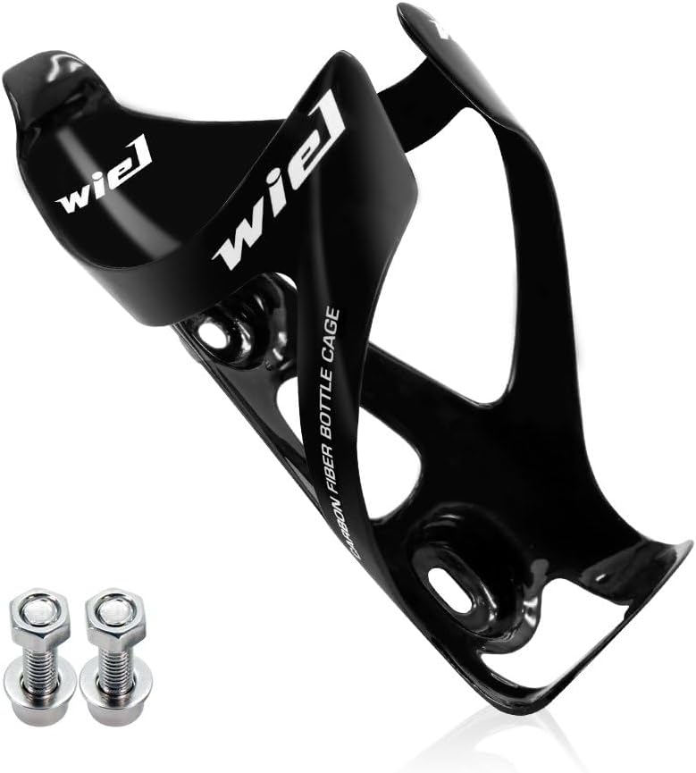 Wiel Full Carbon Fiber Bicycle Bike Light Drink Water Bottle Cage Holder