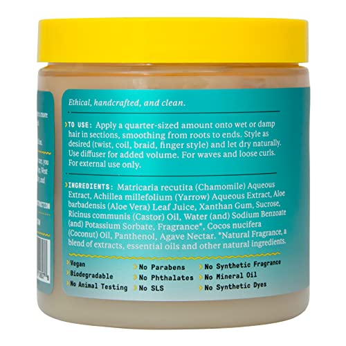Alaffia Beautiful Curls Hair Gel for Wavy & Curly Hair, 8 Oz