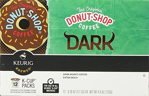 The Original Donut Shop Dark Keurig Single-Serve K-Cup Pods, Dark Roast Coffee, 72 Count