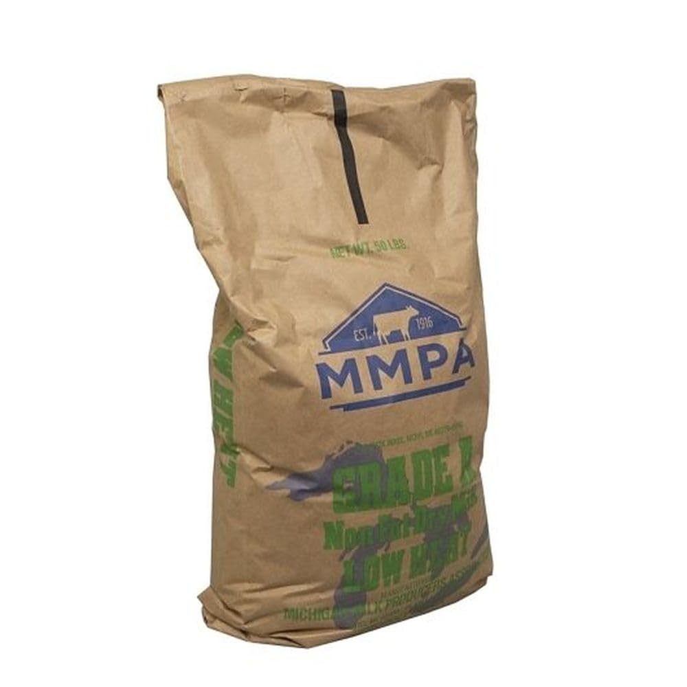 PA Grade A Low Heat Non-Fat Dry Milk Powder, 50 Lb Bulk Bag - Skim Milk Solids for Baking, Cooking, Food Storage