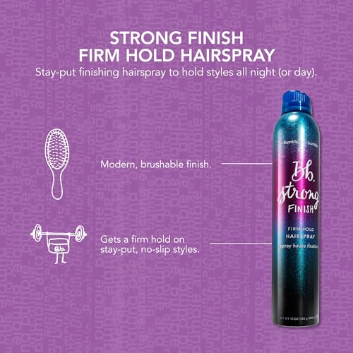 Bumble and bumble. Strong Finish Firm Hold Hairspray | Firm, Long Lasting Hold + Brushable Finish | Fine Mist Application | For All Hair Types