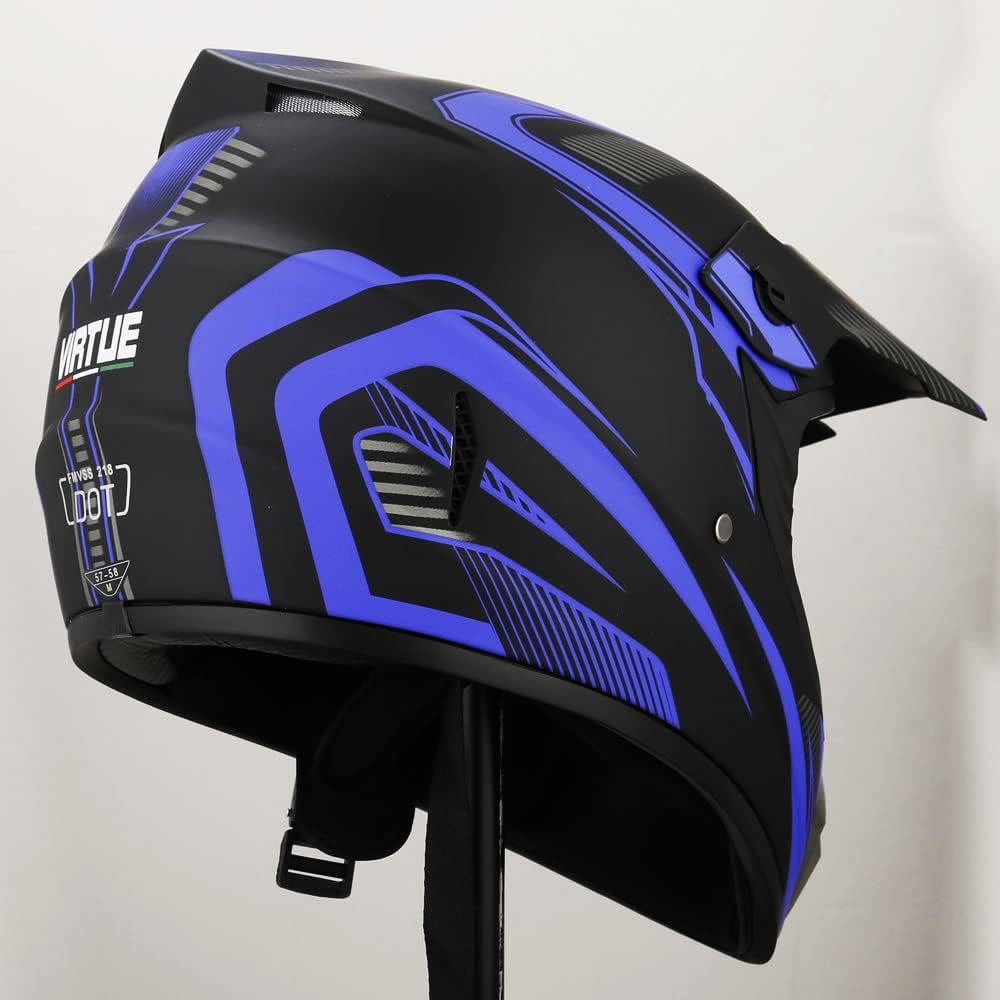 Motocross Offroad Helmet Dirt Bike Helmet BMX MX ATV Helmet Full Face Motorcycle Helmet with Gloves Goggles Mask for Unisex Adult Youth DOT/FMVSS