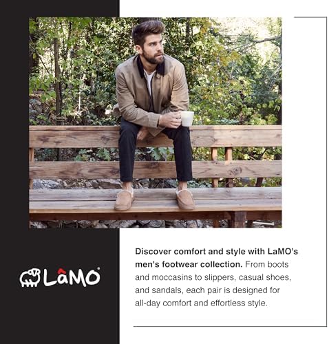 Lamo Men's Romeo Slip-on Shoe, Suede, Chestnut