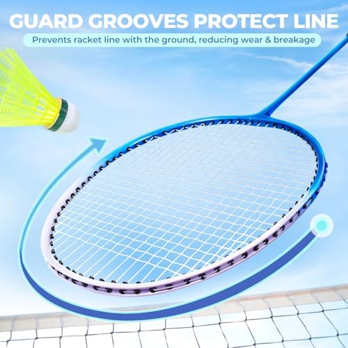 HIRALIY Badminton Rackets Includ 2/4 Rackets, 6/12 Birdies, 1 Carrying Bag
