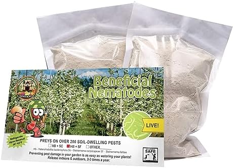 10 Million Live Beneficial Nematodes Hb & Sf - Kills Over 200 Different Species of Soil Dwelling and Wood Boring Insects.