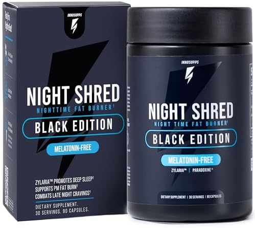 Night Shred Night Time Fat Burner & Natural Sleep Support, 30 Servings