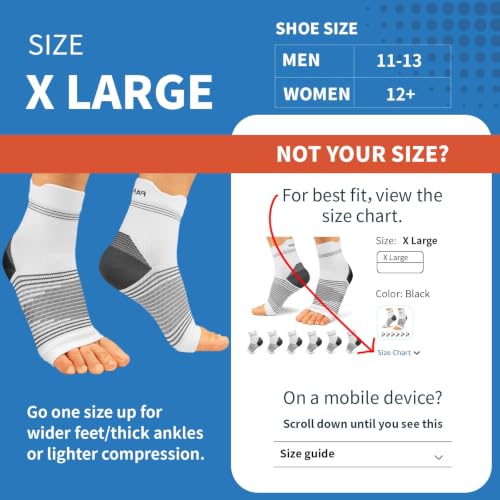 PAPLUS 6 Pairs Plantar Fasciitis Socks, Compression Socks with Arch Support