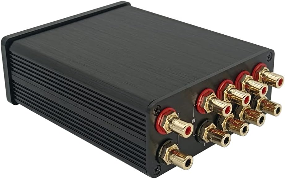 U31 3 Way RCA Audio Switcher, Stereo Audio Switch Selector Box