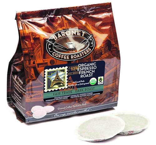Baronet Coffee 8 Gram Coffee Pods, 100% Colombian, 54 Pods | Medium Roast, 100% Arabica Coffee, Regular Strength, 3 Bags of 18 Single Serve Pods, Compatible with Senseo Coffee Machines