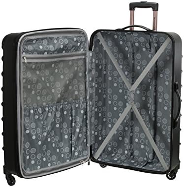 Rockland Speciale Hardside 2 Piece Expandable Spinner Luggage Set, (20"/28"), Black