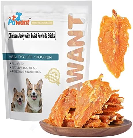 Chicken Jerky Twist Rawhide Dog Treats Sticks 16oz