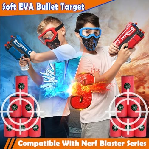 POKONBOY Soft Bullet Target, EVA Bullet Dart Target Compatible with Nerf Blasters Guns