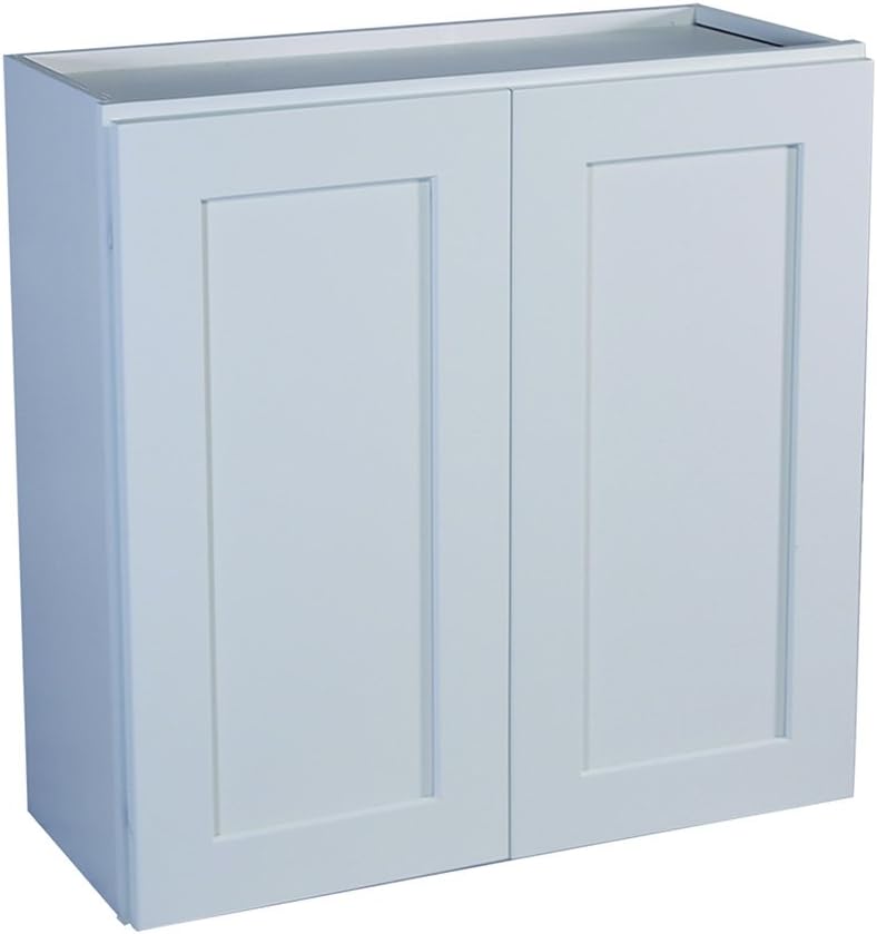 Design House Brookings Kitchen Wall Cabinet, 24", White | Adjustable Shelves, Adjustable Hinges, Wall Mount, Contemporary/Modern, Wood, Kitchen, 561571