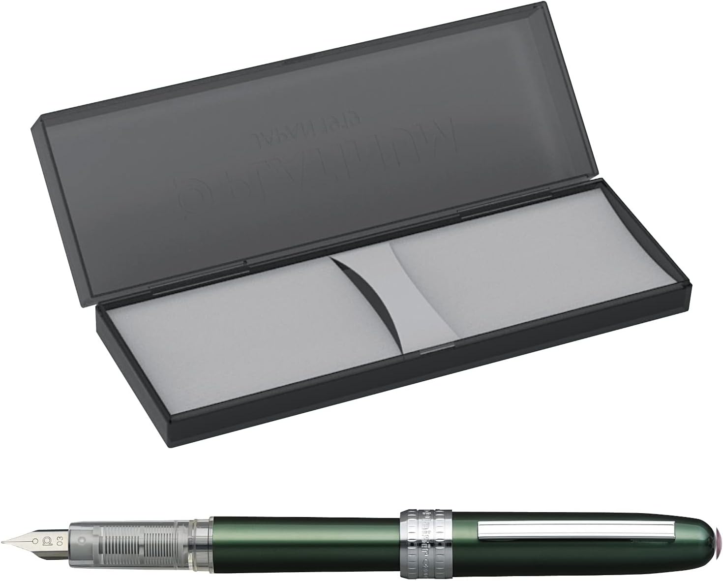Platinum Plaisir Medium Nib Fountain Pen, Black (PGB-1000-#1-M)