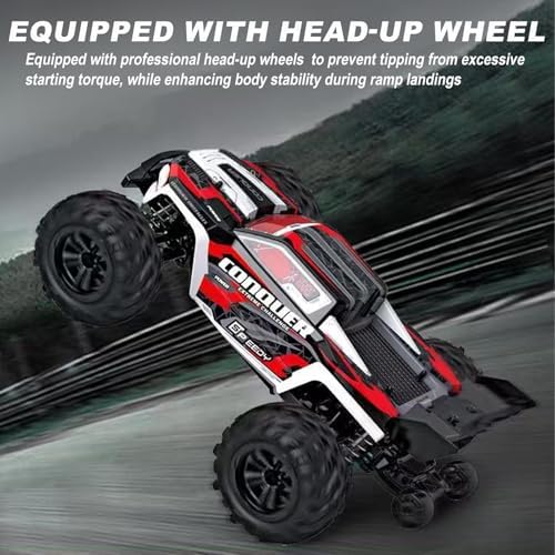 1:16 Scale All-Terrain RC Car for Adults - 40+KM/H High Speed 4WD Off-Road Remote Control Truck with 2 Rechargeable Batteries