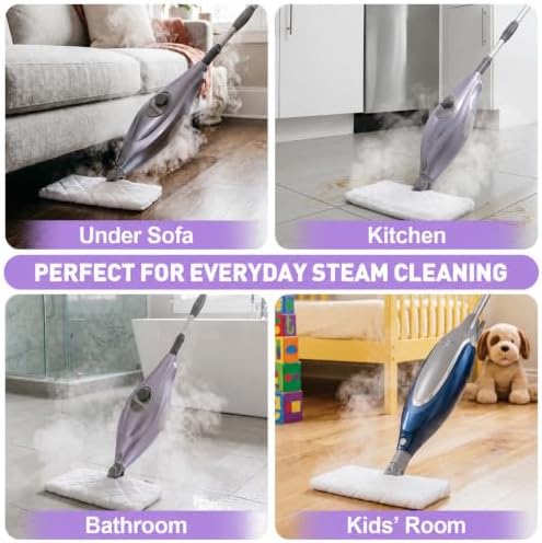 4 Pack Steam Mop Replacement Pads Compatible with Shark Steam Pocket Mop S3500 Series (S3501, S3601, S3550, S3901, SE450)