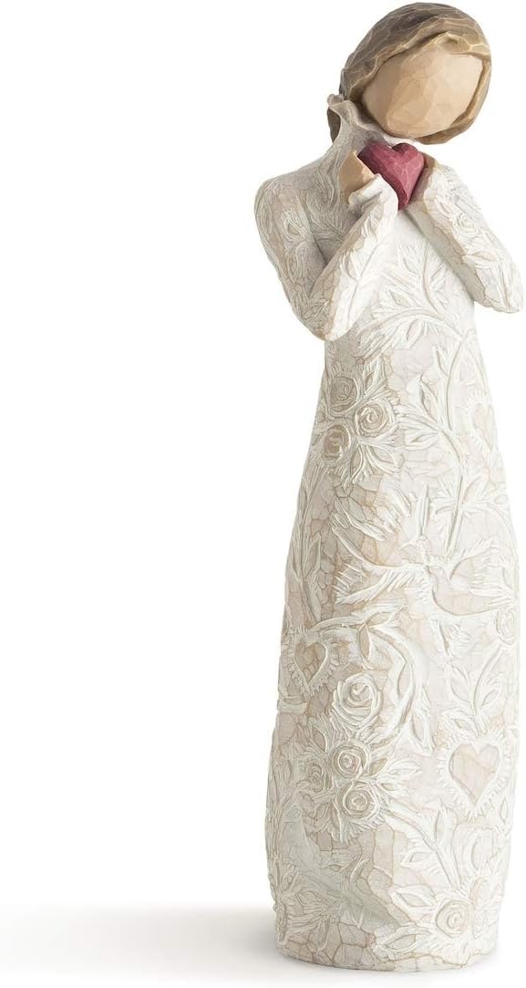 Willow Tree You and Me (Darker Skin), Sculpted Hand-Painted Figure | Cast from a Susan Lordi Original Carving, Expression of Love and Caring, Display on Shelf, Table or Mantel, Fitted Gift Box