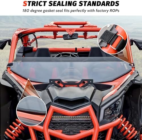 SAUTVS Half Windshield for Can-Am Maverick X3 / MAX 2017-2026