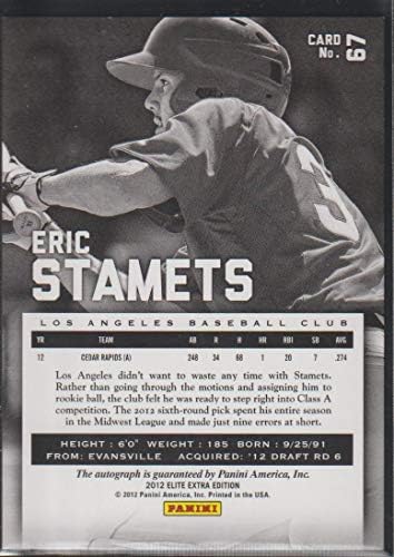 Eric Stamets #190/590 (Baseball Card) 2012 Elite Extra Edition - [Base] - Franchise Futures Signatures [Autographed] #67