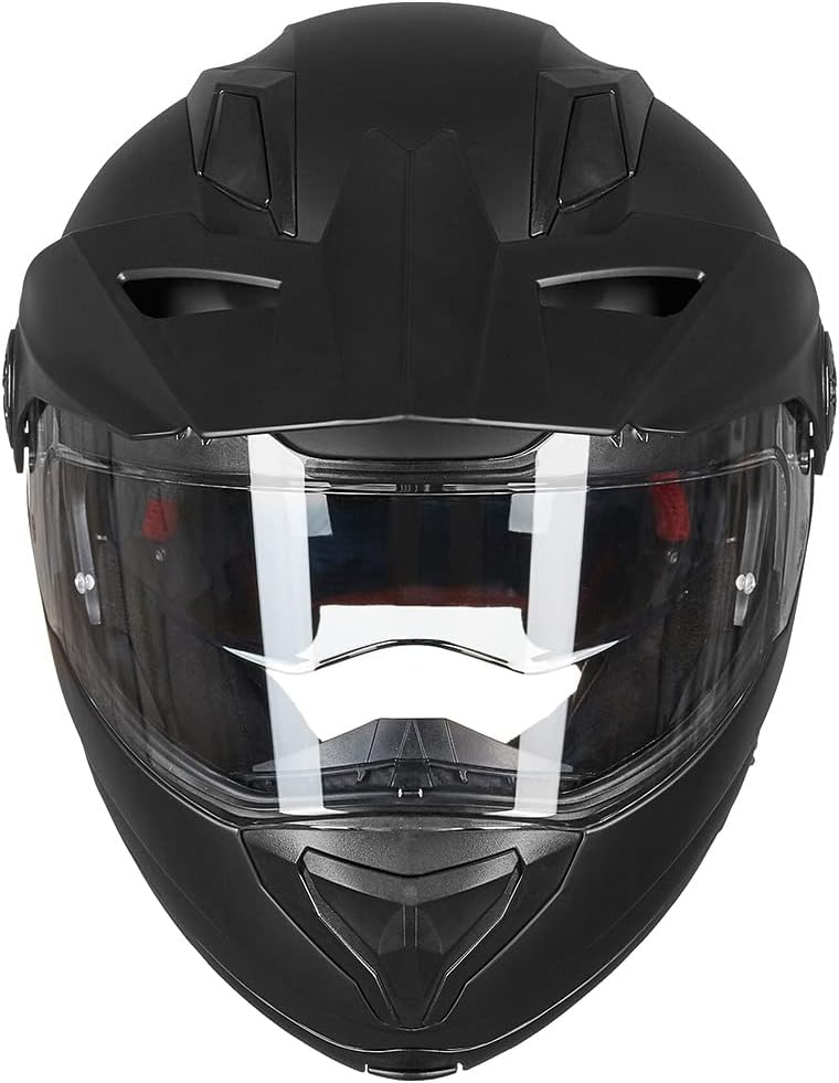 ILM Motorcycle Full Face Modular ATV Helmet Three in One Snowmobile Casco with Pinlock Anti Fog Visor for Men Women DOT Model 909F