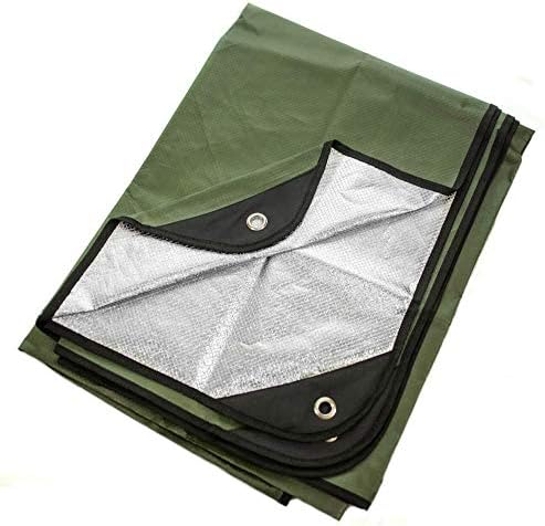 Arcturus Insulated Tarp, Reusable Heavy Duty Thermal Survival Blanket – 60x82in, Reflects 90% Body Heat, Waterproof, Windproof, 3-Layer Design, Reinforced Grommets, Olive Green | Reflective Mylar, Waterproof & Windproof, Reinforced Grommets for Tarp Setu…
