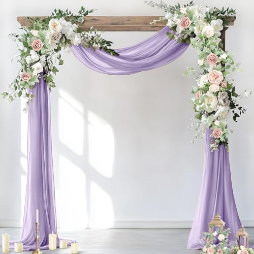 Wedding Arch Draping Fabric Sheer Chiffon Curtain Drape Wedding Party Decor