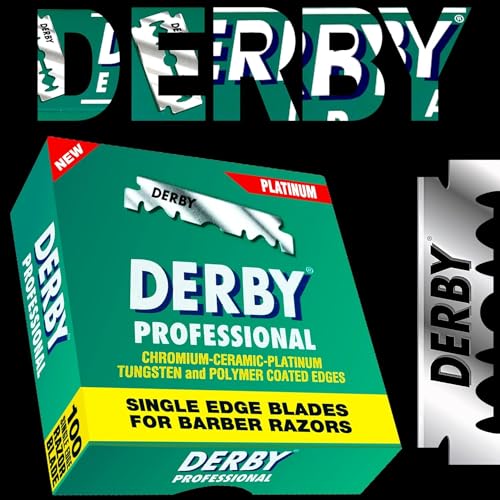 Derby Professional Single Edge Razor Blades, 100 Count