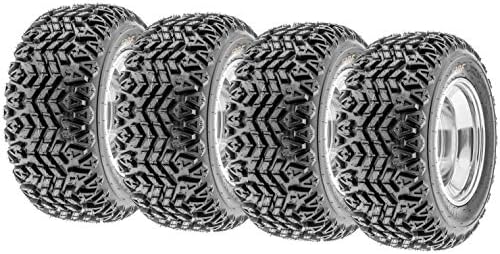 SunF 21x7-10 Front & 22x11-8 Rear ATV UTV Golf-Cart Turf Trail Tires, 4 Ply, G003 Rim(s) NOT included, Set of 4