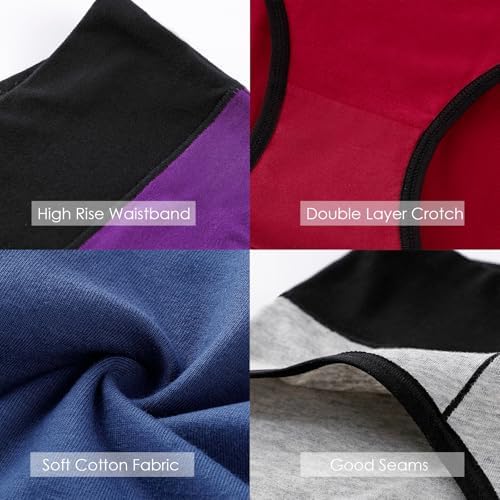 Annenmy Postpartum Underwear Women High Waisted Cotton Underwear Breathable C Section Panties Tummy Control Briefs
