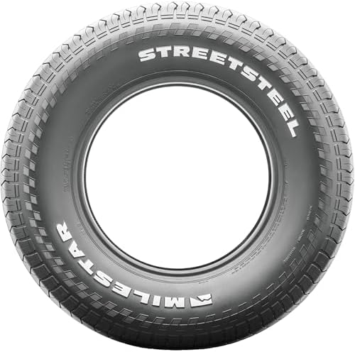Milestar STREETSTEEL All-Season Radial Tire - P225/70R14 98T | Passenger Touring All Season Traction 98T Rated Standard Load Radial Construction Raised White Letters Tire
