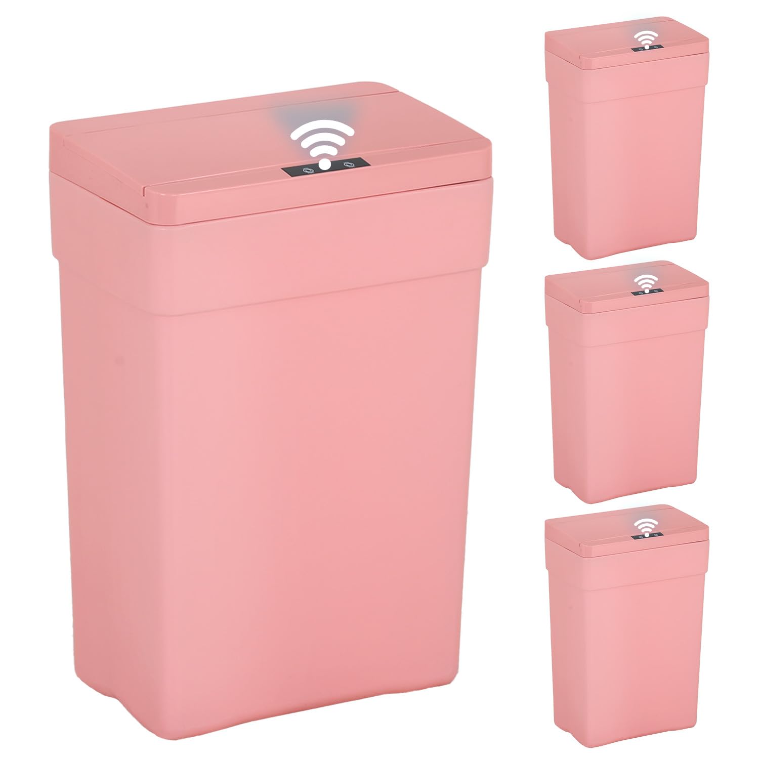 BestOffice 13 Gallon Trash Can Automatic Kitchen Trash Can Touch Free High-Capacity Garbage Can with Lid for Bedroom Bathroom Home Office 50 Liter