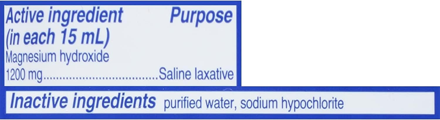 Phillips' Milk of Magnesia, Laxative, Original, 4 Ounce (Pack of 6) - Packaging May Vary