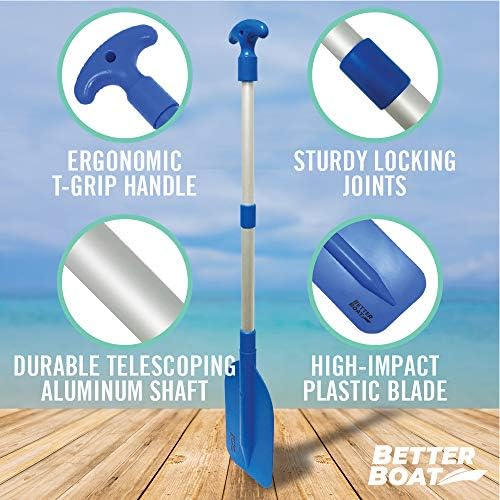 Boat Paddle Telescoping Plastic Collapsible Oar, Kayak, Jet Ski, Rafting