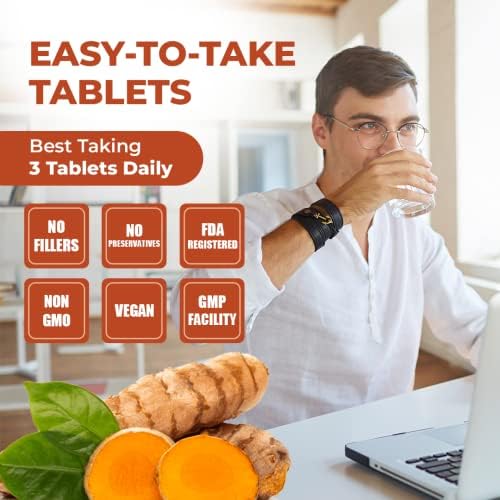 Pomona Wellness Organic Turmeric Supplement 2100 mg, 120 Tablets