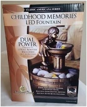Classic Americana Series Childhood Memories LED Fountain - Girl
