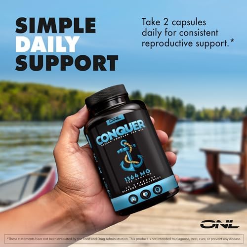 ONL Conquer Semen Volume Booster & Male Fertility Supplements, 60 Ct
