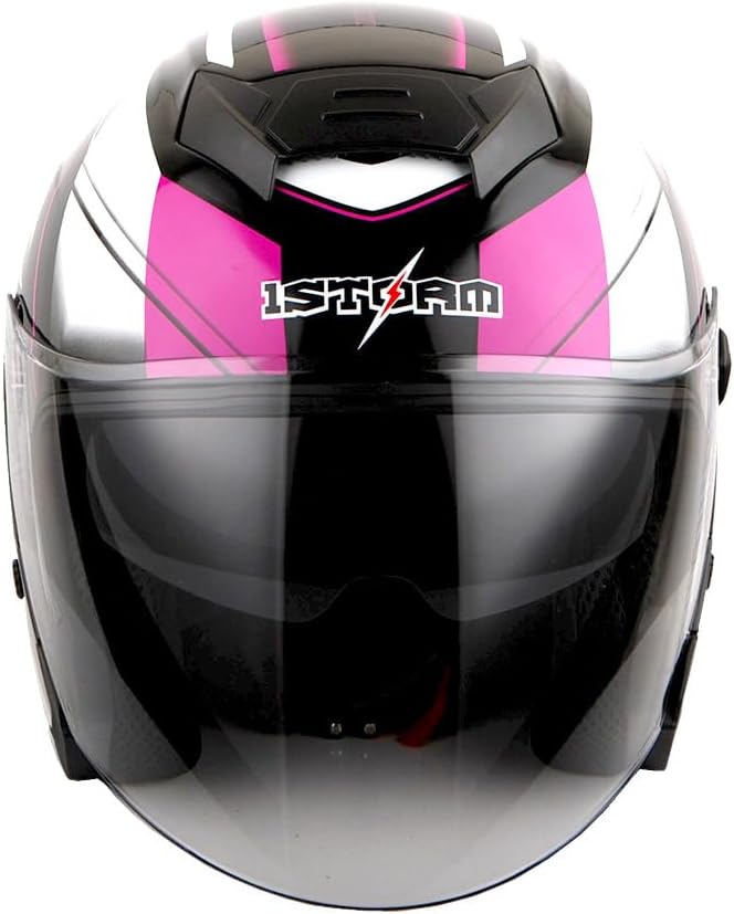 1Storm Motorcycle Open Face Helmet Scooter Classical Knight Bike Dual Lens/Sun Visor: HJK526